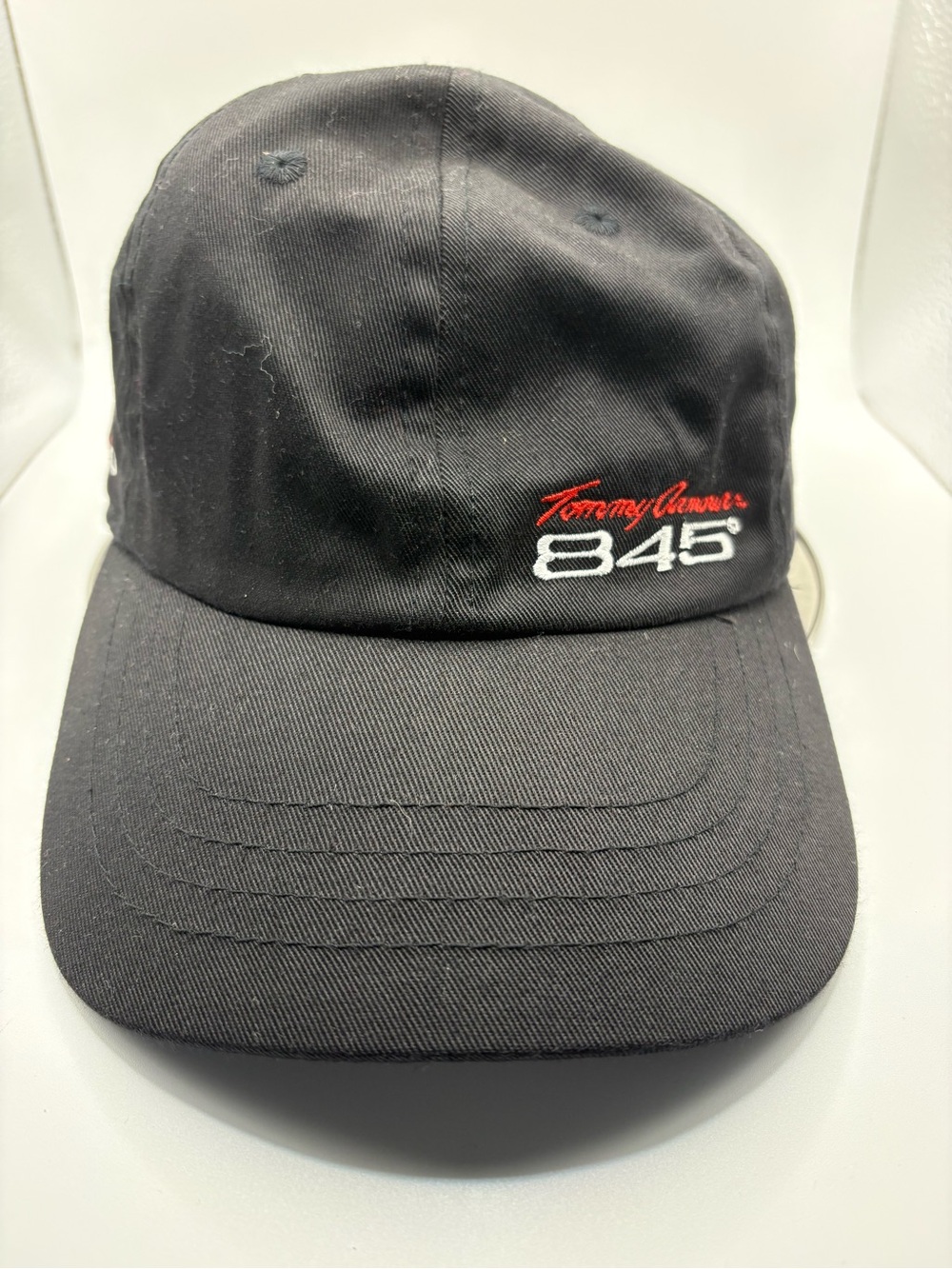Tommy Armour 845 Black Adjustable Golf Hat Strapback Embroidered Cap One Size